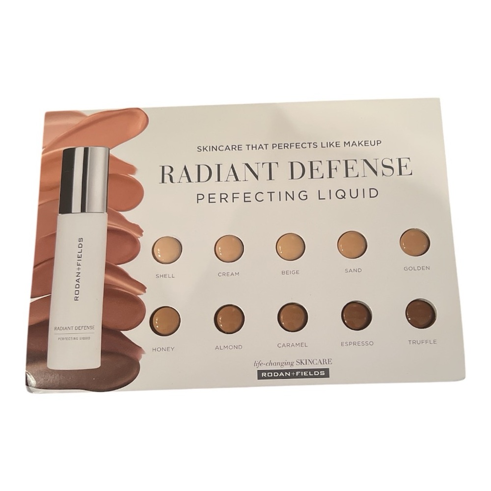 Rodan + Fields NWT one pack Sample sheet of Radiant Defense